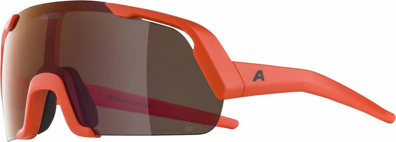 Alpina Rocket Youth Q-Lite Jugendbrille pumpkin orange matt/mirror red