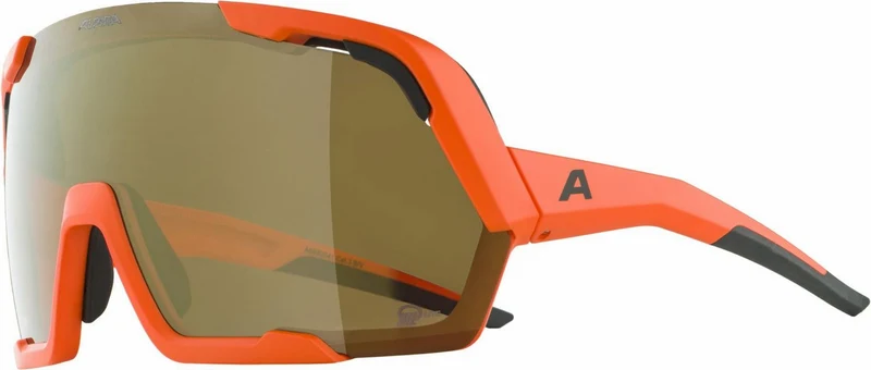 Alpina Rocket Bold Q-Lite Sportbrille pumpkin orange matt/mirror bronce
