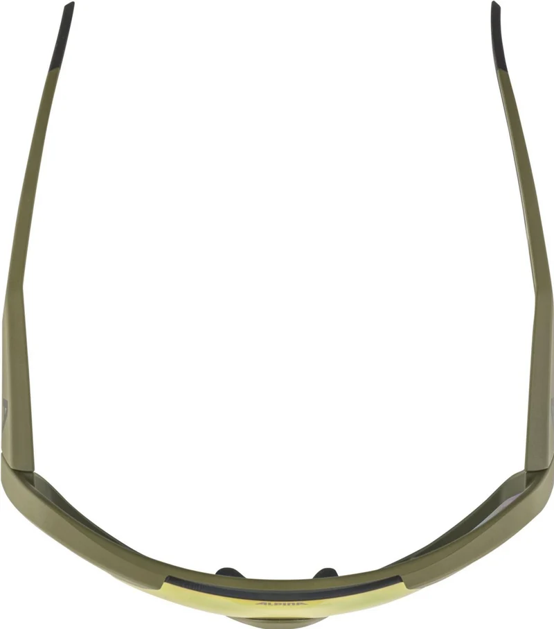 Alpina Rocket QV Sportbrille olive matt/mirror rainbow