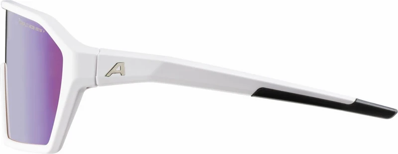 Alpina Ram Q-Lite V Sportbrille white matt/varioflexmirror+ blue