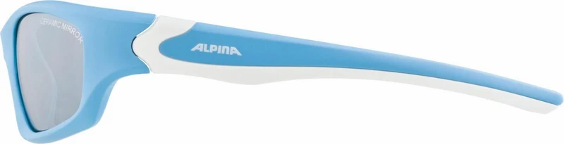 Alpina Flexxy Teen Kinder & Jugend Brille cyan-white/ceramic mirror black