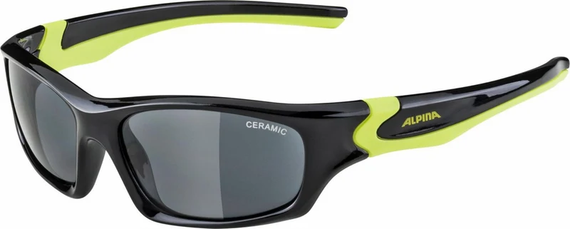 Alpina Flexxy Teen Kinder & Jugend Brille black-neon yellow/ceramic black