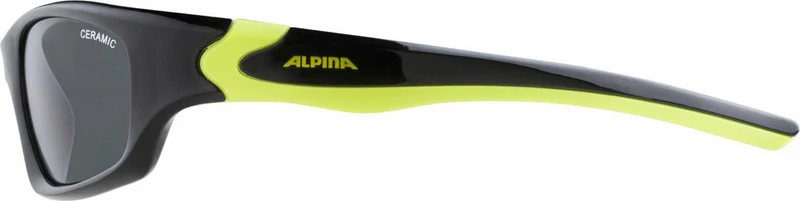 Alpina Flexxy Teen Kinder & Jugend Brille black-neon yellow/ceramic black