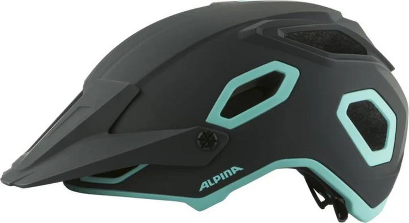 Alpina Croot Mips MTB-Helm black-turquoise matt 52-57 cm