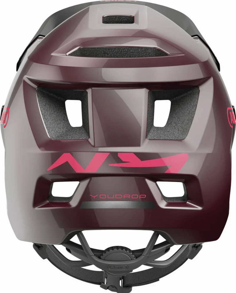 Abus YouDrop Kinder-Helm wildberry red S (48-55 cm)