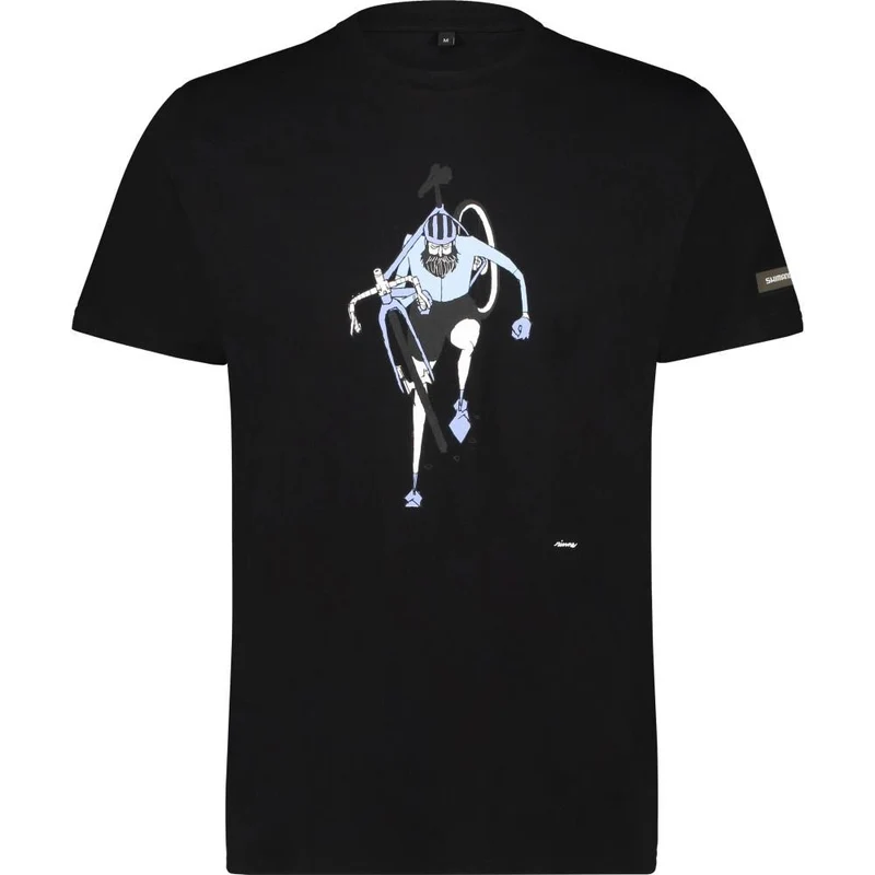 SHIMANO Sentiero Ltd T-Shirt Black Größe L - komfortables Bikewear-Shirt für Alltag und Tour