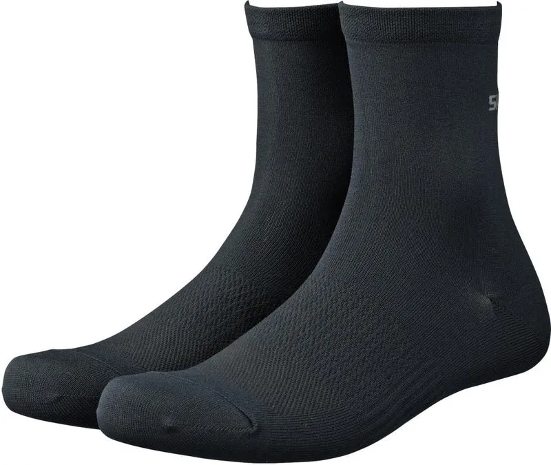 SHIMANO PERFORMANCE MID SOCKS BLACK Größe M BLACK - atmungsaktive Radsocken