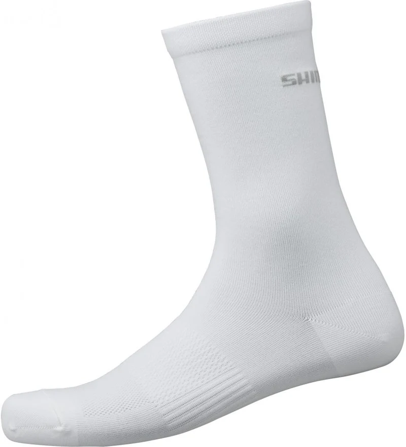 SHIMANO PERFORMANCE SOCKS WHITE S/M WHITE - atmungsaktive Radsocken mit Performance-Passform