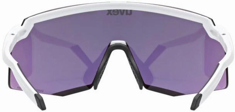 Uvex Pace Stage CV Sportbrille white matt/yummy yellow