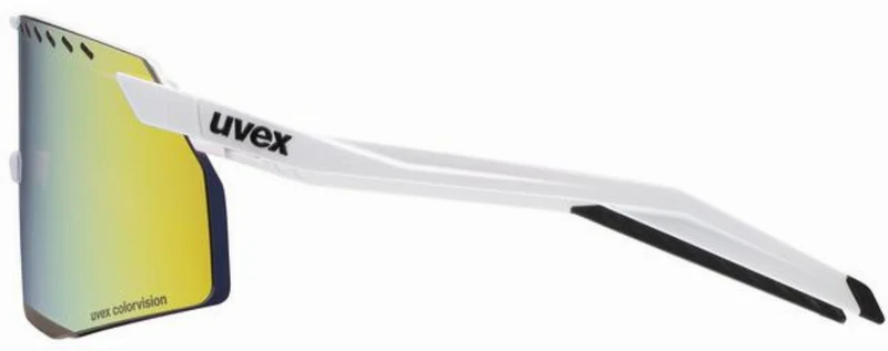 Uvex Pace Stage CV Sportbrille white matt/yummy yellow