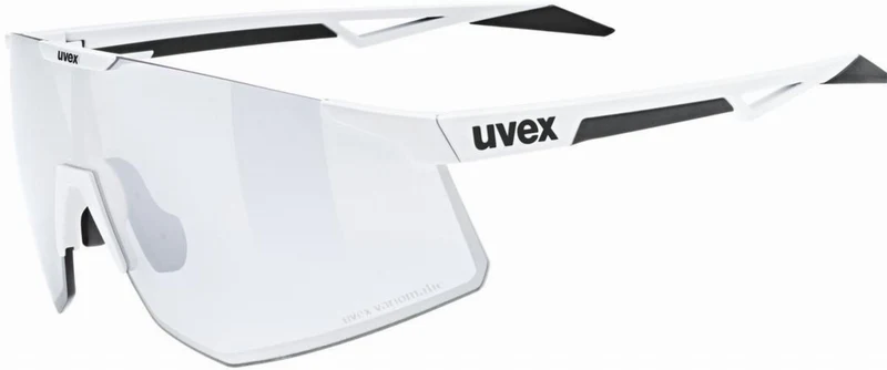 Uvex Pace Perform V Sportbrille white matt/litemirror silver