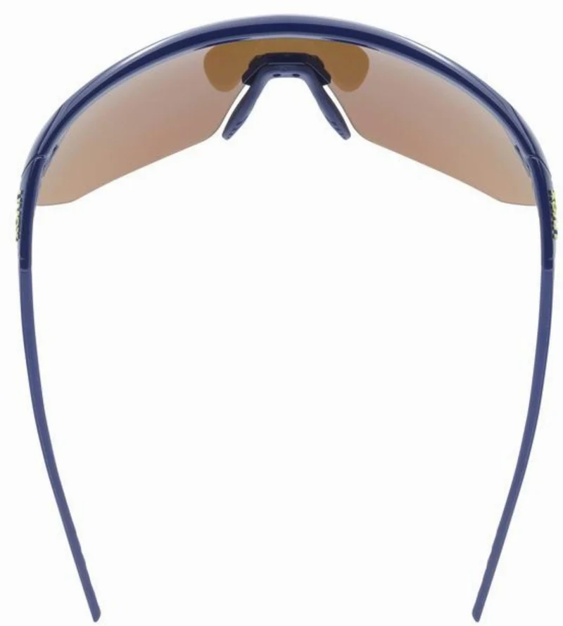 Uvex Pace One Sportbrille blue/mirror yellow