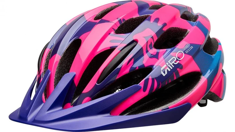 Giro Raze berry/blue flowers UY