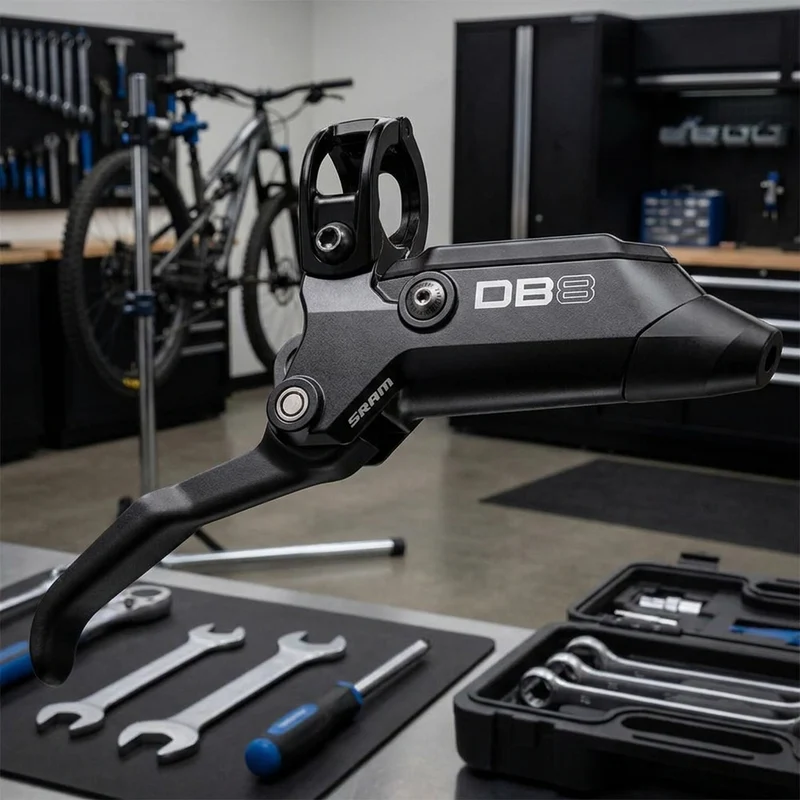 Bremshebel DB Assy SRAM G2 RE A2 Diff.Black,montiert,inkl.Barb,Olive,Boot