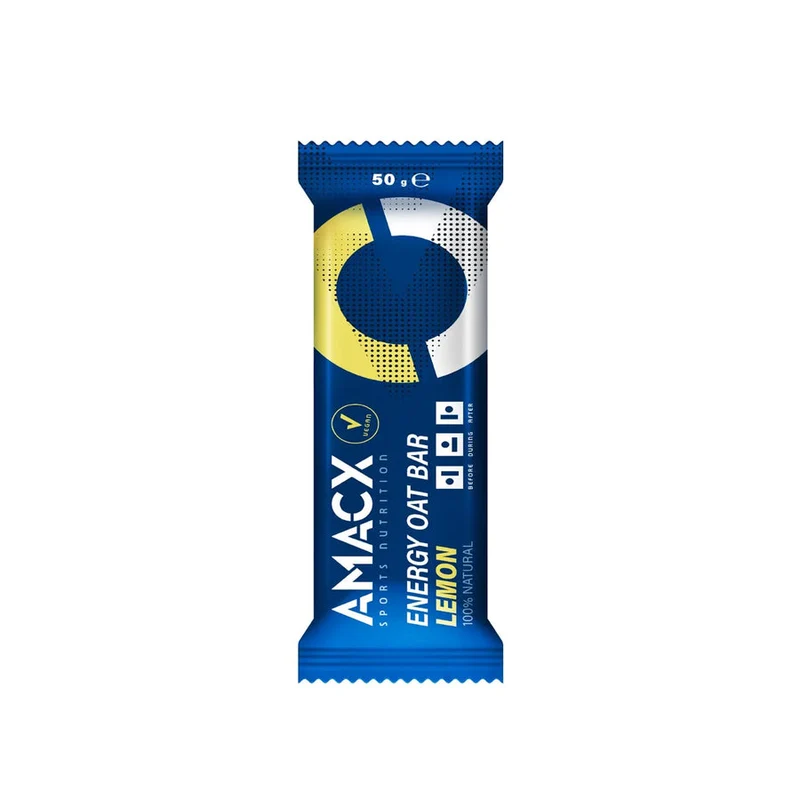 Energie-Haferriegel Amacx Energy Oat Bar Zitrone Box 12stk Transparent