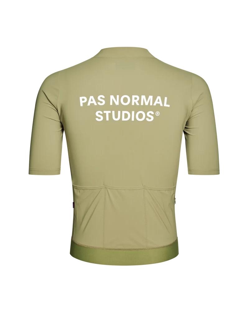Pas Normal Studios Essential Kurzarm Trikot Herren Hell Olive