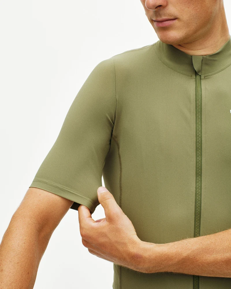 Pas Normal Studios Essential Kurzarm Trikot Herren Hell Olive