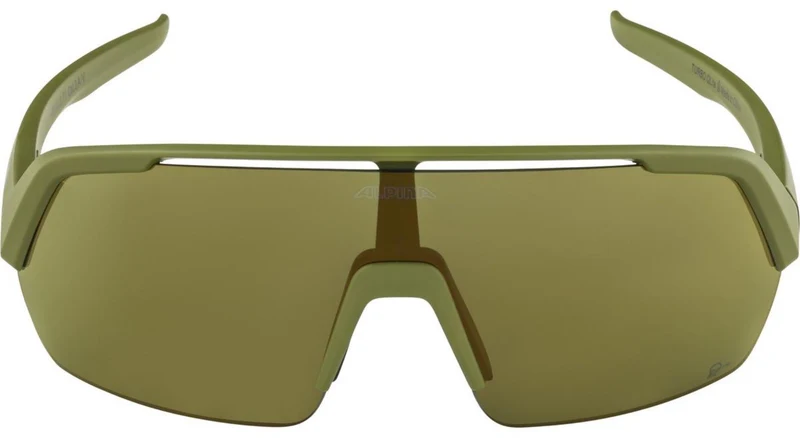 Alpina Turbo HR Q-Lite Sportbrille olive matt/mirror bronce