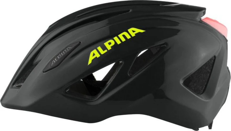 Alpina Pico Flash Kinder-Helm black-neon gloss 50-55 cm
