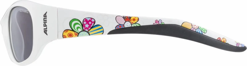 Alpina Flexxy Kids Kinder & Jugend Brille white flowers/ceramic black