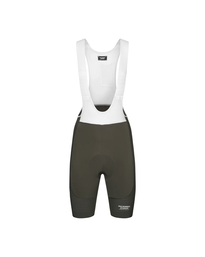 Pas Normal Studios Mechanism Pro Herren Bib Shorts Dark Olive