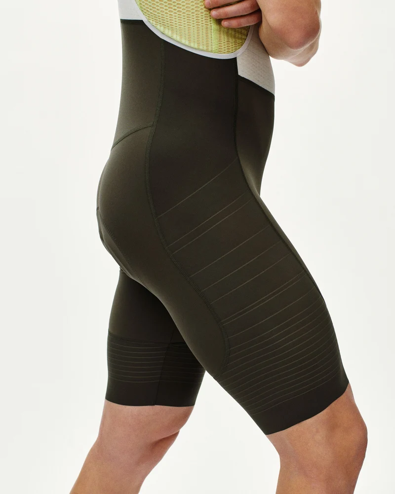 Pas Normal Studios Mechanism Pro Herren Bib Shorts Dark Olive