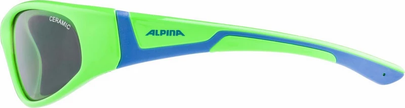 Alpina Flexxy Junior Kinder & Jugend Brille neon green-blue/ceramic black