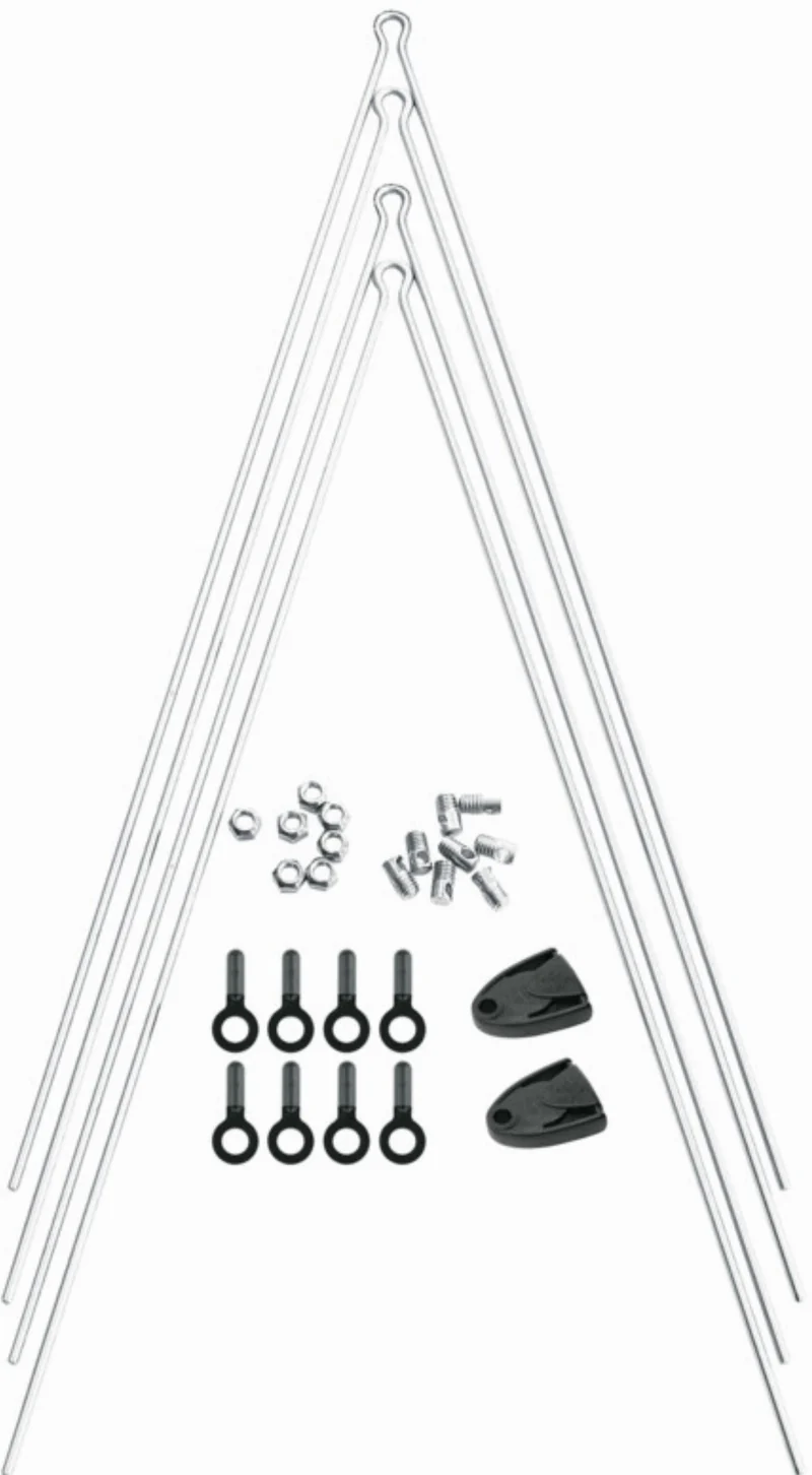SKS GERMANY Streben-Set Inkl. Secuclip und Strebenbefestigungsmaterial silver