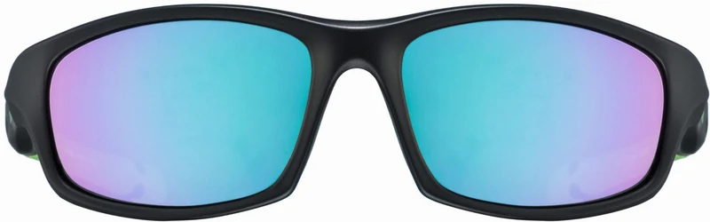 Uvex Sportstyle 507 Kinder & Jugend Brille black matt green/mirror green