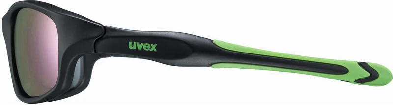 Uvex Sportstyle 507 Kinder & Jugend Brille black matt green/mirror green