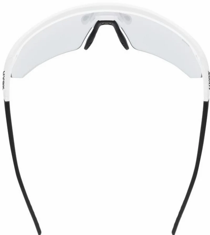 Uvex Pace One V Sportbrille white matt/litemirror silver