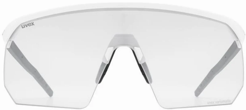 Uvex Pace One V Sportbrille white matt/litemirror silver