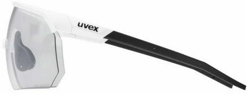 Uvex Pace One V Sportbrille white matt/litemirror silver