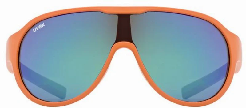 Uvex Sportstyle 512 Sportbrille orange matt/mirror green