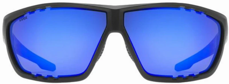 Uvex Sportstyle 706 Sportbrille black matt/mirror blue