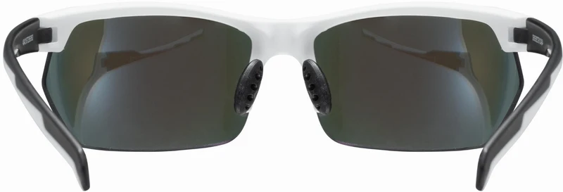 Uvex Sportstyle 114 Sportbrille white-black matt/mirror blue