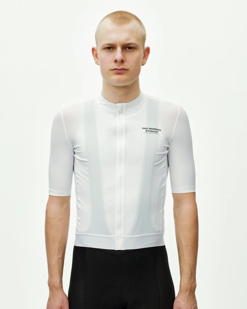 Pas Normal Studios Essential Kurzarm Trikot Herren Weiß