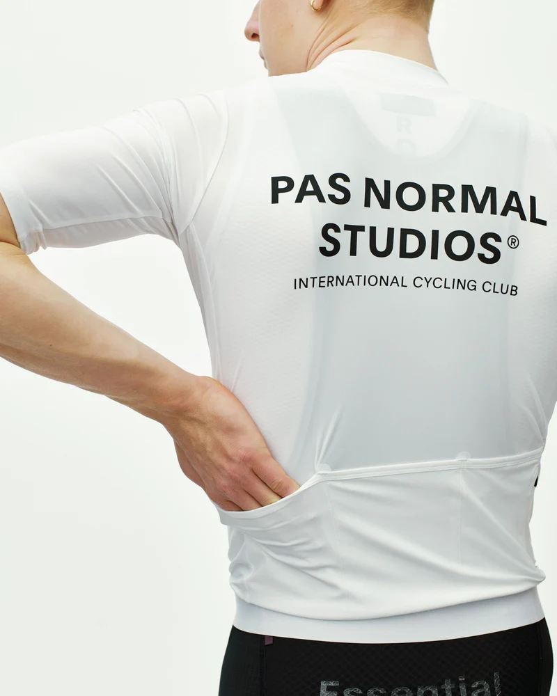 Pas Normal Studios Essential Kurzarm Trikot Herren Weiß