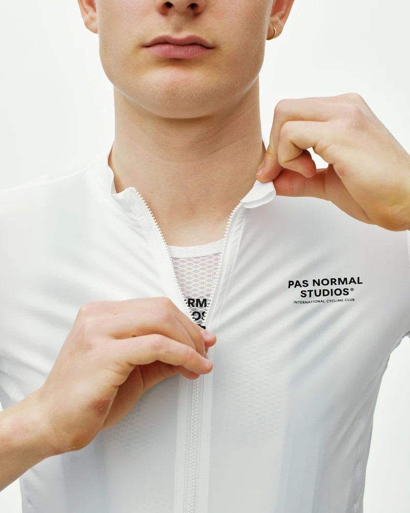 Pas Normal Studios Essential Kurzarm Trikot Herren Weiß