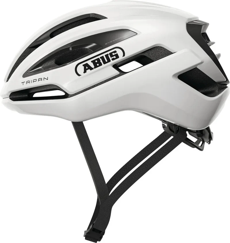 Abus Taipan Rennradhelm Shiny White