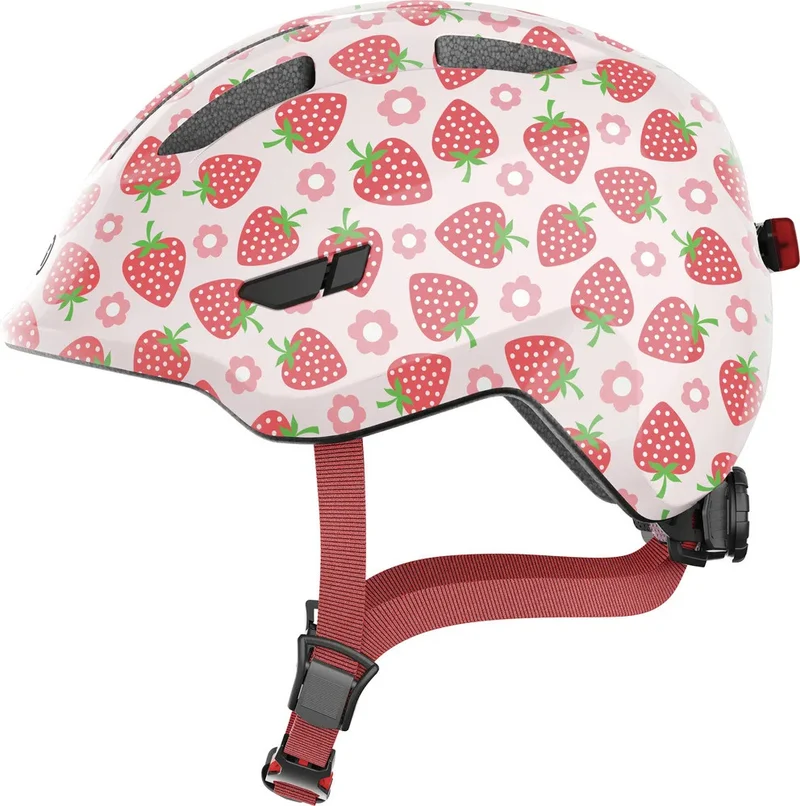 Abus Smiley 3.0 LED Kinderhelm Rose Strawberry