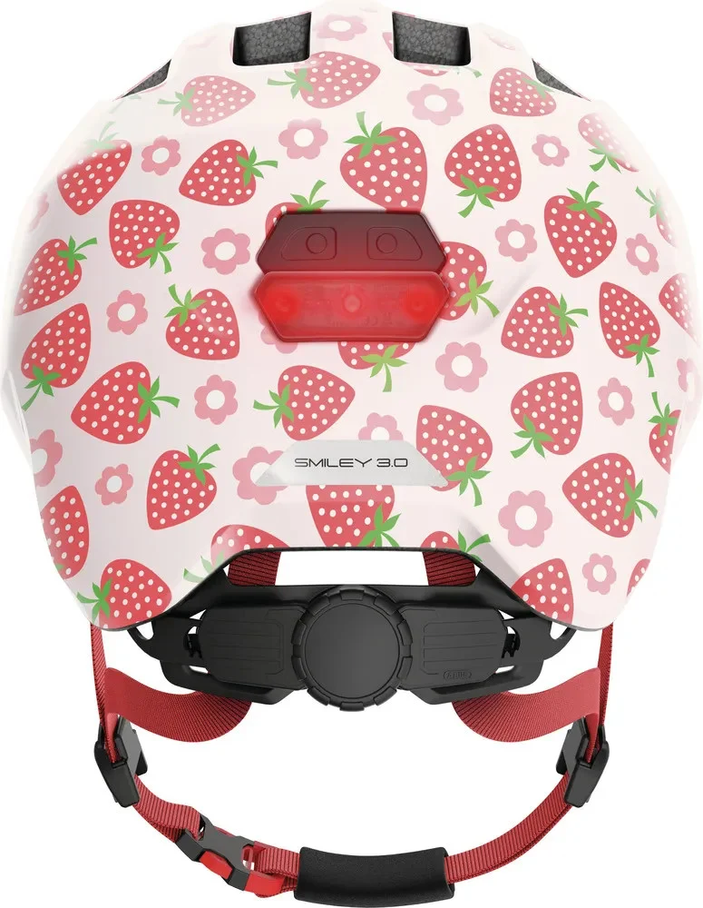 Abus Smiley 3.0 LED Kinderhelm Rose Strawberry