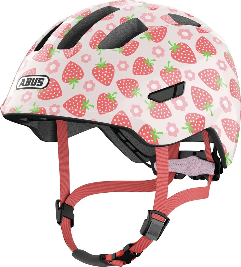 Abus Smiley 3.0 LED Kinderhelm Rose Strawberry