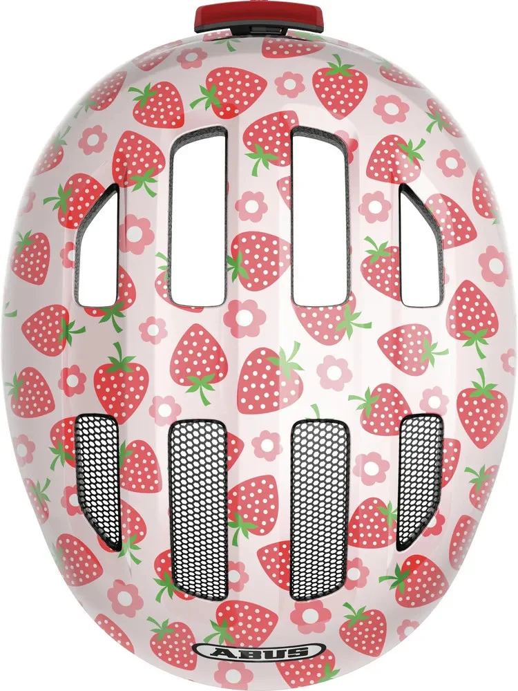 Abus Smiley 3.0 LED Kinderhelm Rose Strawberry