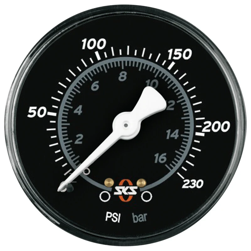 SKS GERMANY Ersatzmanometer für Rennkompressor NXT black 232 psi