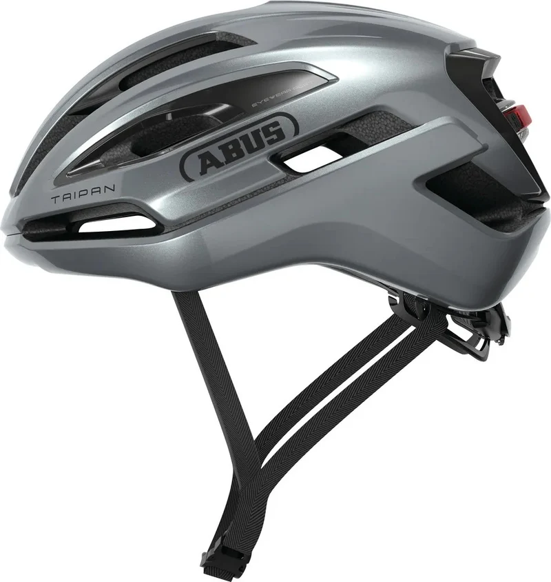 Abus Taipan LED Rennradhelm Graphite Silver