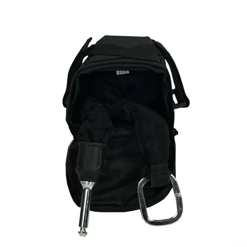 Haberland Tasche für Schlosskette schwarz - praktische Satteltasche für Kettenschlösser