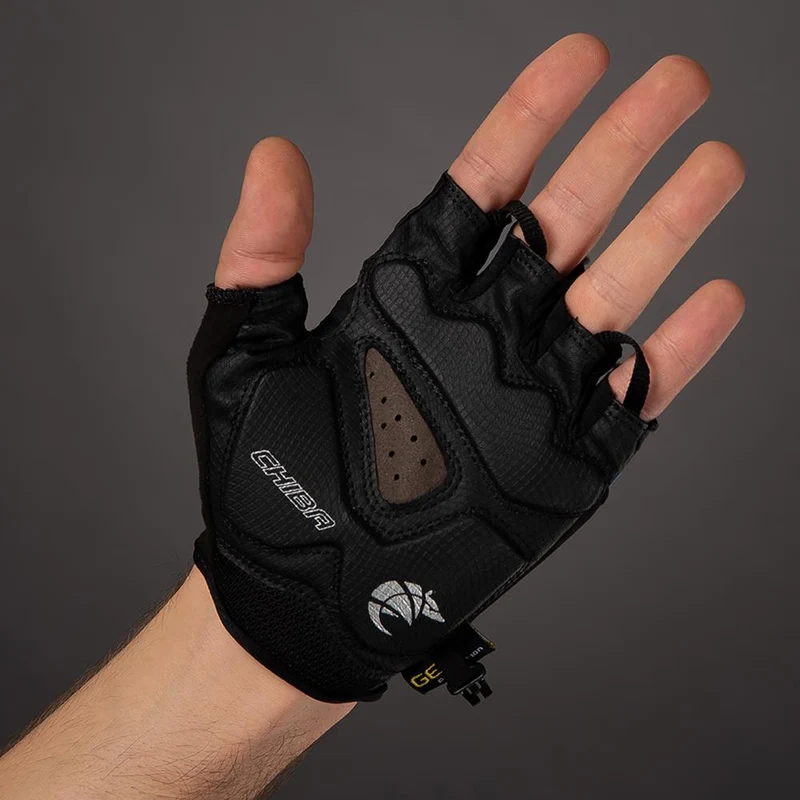 CHIBA Gel Premium - Radhandschuhe XL dunkelgrau mit Poron-Gelpolsterung