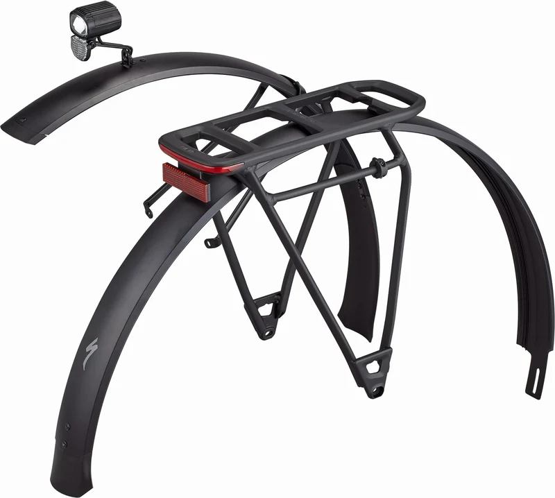 Specialized Turbo Tero Equipment Kit aus DRYTECH Schutzblechen, Front - und Rücklicht und einem Schwerlast-MIK-kompatiblen Gepäckträger 29 x 2.35