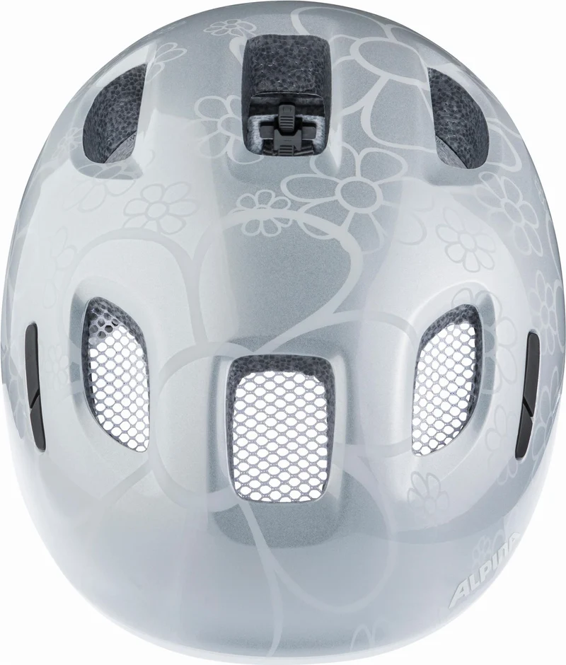 Alpina Ximo 2 Kinder-Helm silver flower gloss